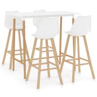 vidaXL 5-delige Barset wit