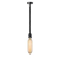 Home sweet home hanglamp Leonardo zwart Tube - amber