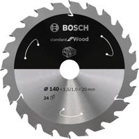 Bosch Accessories Bosch 2608837671 Hardmetaal-cirkelzaagblad 140 x 20 mm Aantal tanden: 24 1 stuk(s) - thumbnail