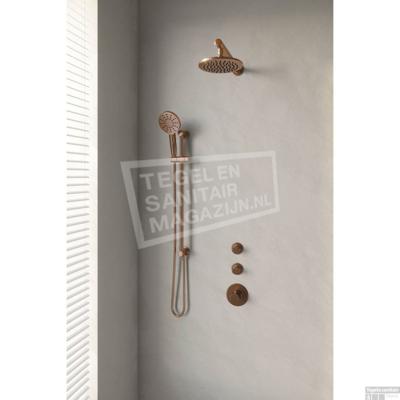 Thermostatisch Inbouwdoucheset Brauer Copper 20cm Hoofddouche Wandarm 3 Standen Handdouche op Glijstang Koper Thermostatisch Inbouwdoucheset Brauer Copper 20cm Hoofddouche Wandarm 3 Standen Handdouche op Glijstang Koper