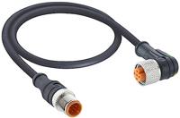 Lutronic 1162 Sensor-/Aktor-Anschlussleitung M12 Stecker, gerade, Buchse, gewinkelt 5.00m Polzahl: 4