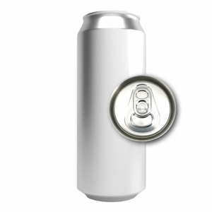 Aluminium blik 50 cl zilver met CDL202 deksel - 220 st.