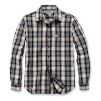 Carhartt Essential Collar Steel Blue Plaid Overhemd Heren Size : S