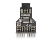 DeLOCK 60045 cable gender changer 9 pin USB 2.0 2 x 9 pin pin header Black