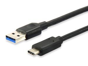 Equip 128345 USB-kabel 0,5 m USB 3.2 Gen 1 (3.1 Gen 1) USB C USB A Zwart