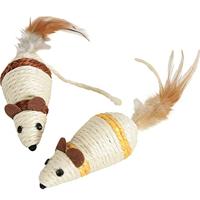 Zolux Spellen kat muis van sisal, verschillende kleuren, 1 stuk