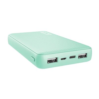 Trust 23902 powerbank Turkoois Lithium-Ion (Li-Ion) 15000 mAh Trust 23902 powerbank Turkoois Lithium-Ion (Li-Ion) 15000 mAh