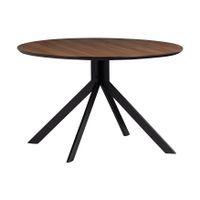 Woood Bruno eettafel rond walnoot ø120