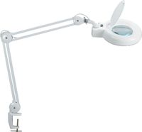 MAUL loeplamp LED Viso met tafelklem 6.3cm, armlengte 2x31cm, 3 dioptrielens, opp 144cm2, wit