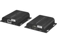Monacor INS-100Z LAN (10/100 MBit/s), HDMI Extender (verlenging) via netwerkkabel RJ45 100 m