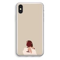 I drink wine: iPhone X Transparant Hoesje - thumbnail