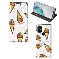 OnePlus Nord N10 5G Flip Style Cover Icecream - thumbnail