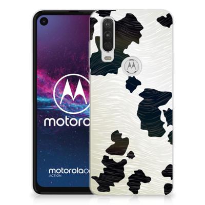 Motorola One Action TPU Hoesje Koeienvlekken Motorola One Action TPU Hoesje Koeienvlekken