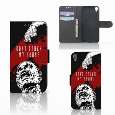 Sony Xperia XA | XA Dual Portemonnee Hoesje Zombie Blood Sony Xperia XA | XA Dual Portemonnee Hoesje Zombie Blood