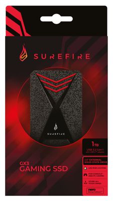 Surefire Gaming 1 TB Externe SSD harde schijf (2,5 inch) USB 3.2 Gen 1 (USB 3.0) Zwart 53684