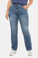 Ulla Popken Jeans Mona, comfortabel, destroy-effect - Grote Maten