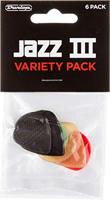 Médiators Jim Dunlop Jazz Variety Pack Jazz, 6 médiators Sachet de 6