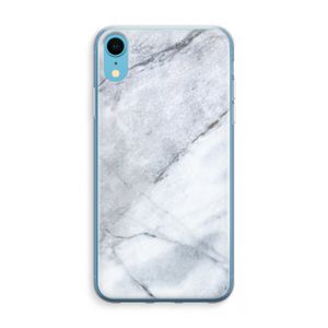 Witte marmer: iPhone XR Transparant Hoesje