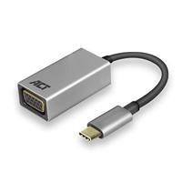 ACT AC7000) USB-C naar VGA-aansluiting, kabellengte 0,15 m, aluminium behuizing (