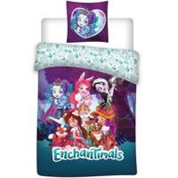 Enchantimals Friends - Dekbedovertrek - Eenpersoons - 140 X 200 Cm - Multi 140x200 Cm + 65x65 Cm 100% Katoen