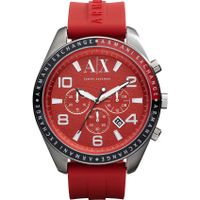 Horlogeband Armani Exchange AX1252 Silicoon Rood 22mm - thumbnail