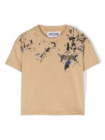 Moschino Kids t-shirt à imprimé taches de peinture - Tons neutres - thumbnail