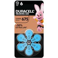 Duracell-batterijen voor gehoorapparaten maat 675 (6 stuks) tot 50% extra levensduur, eenvoudig te gebruiken, 100% recyclebare verpakking