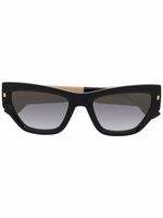 DSQUARED2 EYEWEAR lunettes de soleil Hype à plaque logo - Noir - thumbnail