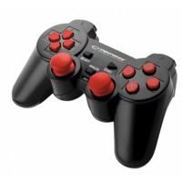 Esperanza EGG106R Gamepad PS2/PS3/PC USB Corsair Zwart/Rood