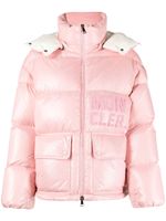 Moncler veste matelassée à logo appliqué - Rose