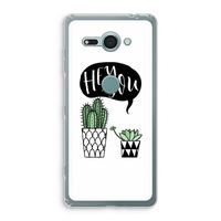 Hey you cactus: Sony Xperia XZ2 Compact Transparant Hoesje