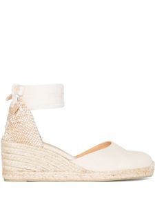 Castañer espadrilles Carina compensées à lacets - Tons neutres