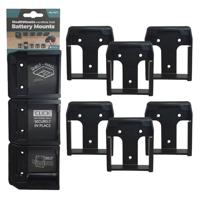 StealthMounts Accuhouders voor Makita XGT | Draadloze batterijhouder voor Makita 40v elektrisch gereedschap | 6 Pack | Zwarte batterijorganisatoren voor Makita