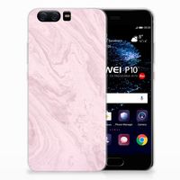 Huawei P10 TPU Siliconen Hoesje Marble Pink - Origineel Cadeau Vriendin