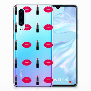 Huawei P30 TPU bumper Lipstick Kiss