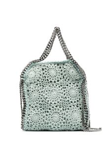 Stella McCartney sac cabas à détail en crochet - Vert