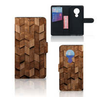 Book Style Case voor Nokia 7.2 | Nokia 6.2 Wooden Cubes - thumbnail