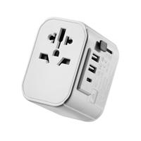 Reisadapter, Ewent universele reisadapter met Schuko-stopcontact met 1 USB-oplaadpoort type C en 2 USB-poorten, reisadapter Italië Engeland Duitsland VS Australië China