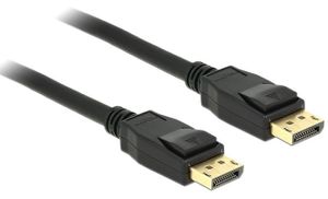 Delock 83808 DisplayPort-kabel DisplayPort Aansluitkabel DisplayPort-stekker, DisplayPort-stekker 5.00 m Zwart Vergulde steekcontacten