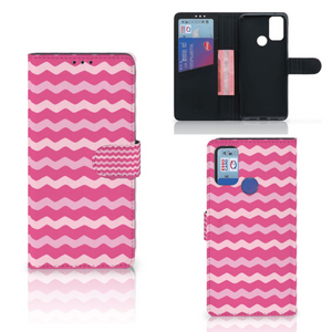 Alcatel 1S (2021) Telefoon Hoesje Waves Pink