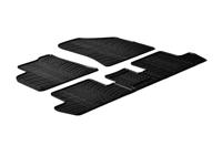 Rubbermatten compatibel met Peugeot 3008/5008 2009-2016 (T profiel 5-delig + montageclips)