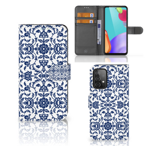 Samsung Galaxy A52 Hoesje Flower Blue