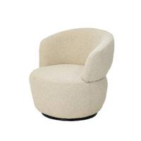 Giga Meubel - Draaifauteuil Beige Bouclé - 74x72x73cm - Zola