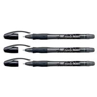 BIC Gelocity Illusion rollerpen, navulbaar, medium punt, zwart, 3 stuks