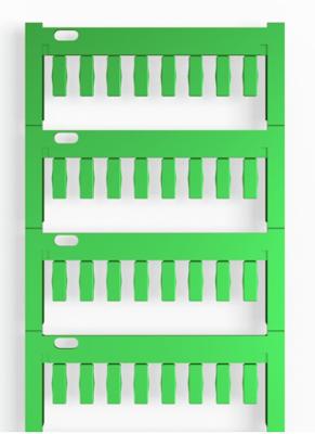 Weidmüller 1718411688 TM-I 12 NEUTRAL GN Apparaatmarkering Montagemethode: Schuiven Markeringsvlak: 4 x 12 mm Groen Aantal markeringen: 320 320 stuk(s)