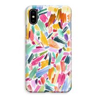 Watercolor Brushstrokes: iPhone XS Max Volledig Geprint Hoesje