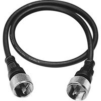 Albrecht 7581 coax-kabel 1,5 m PL 259 Zwart - thumbnail