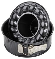 Zenker springvorm met vlakken tulband bodem black metallic 18cm - thumbnail