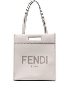 FENDI sac cabas N-S à logo embossé - Gris