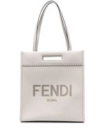 FENDI sac cabas N-S à logo embossé - Gris - thumbnail